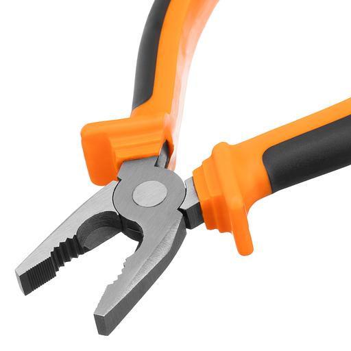 Плоскогубцы, Comfort, 180 мм, комбинированные шлифованные, двухкомпонентные рукоятки фото 3