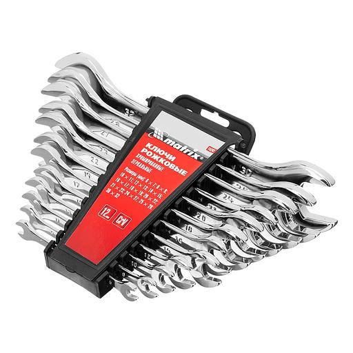 Набор ключей рожковых 12шт. (6-32мм), CrV, Elliptical, зерк. хромирование фото 2