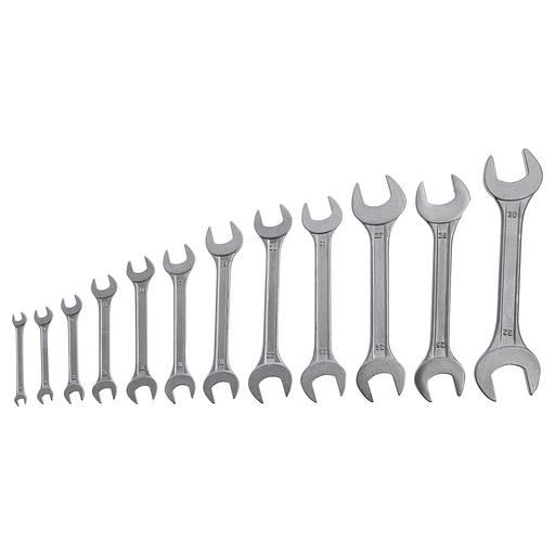 Набор ключей рожковых, 6 х 32 мм, 12 шт., хромированные фото 1