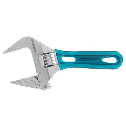 Ключ разводной, 140 мм,CrV, укороченная ручка фото 3