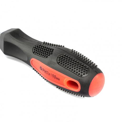 Отвертка Anti-Slip, PH2х100 мм, CrV, 2к рукоятка фото 3