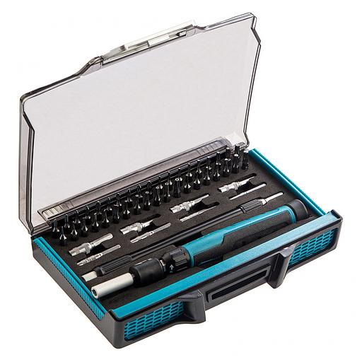 Отвертка-реверс для точн. раб., 48 пред., PH + PZ + SL + HEX + Torx + TT, CrMo, 2к рукоятка фото 2