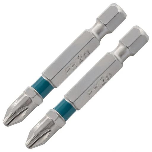 Набор бит PH2х50, сталь S2, 2 шт. фото 1