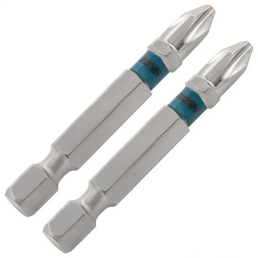 Набор бит PH2х50, сталь S2, 2 шт. фото 2