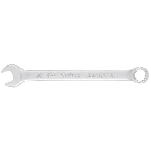 Ключ комбинированный, 10 мм, CrV, матовый хром фото 1