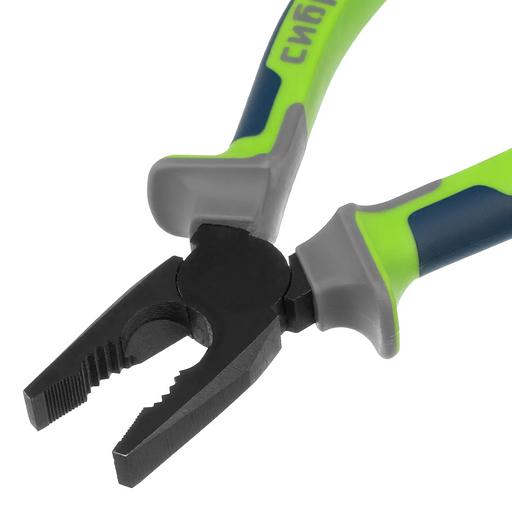 Плоскогубцы комбинированные, 180 мм, фосфатирование, трехкомпонентные рукоятки фото 3