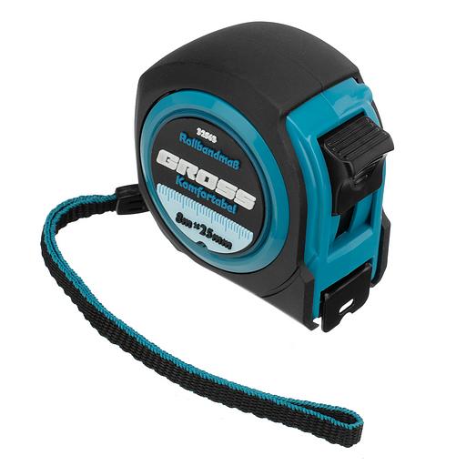 Рулетка Komfortabel, 8 м х 25 мм, обрезиненный корпус фото 1