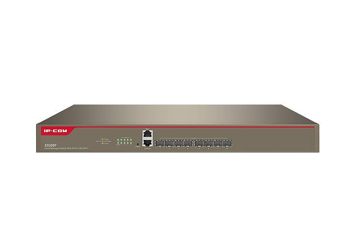 IP-COM X5308F Коммутатор с облачным управлением L3, 8х10G Base-X SFP+, 1хRJ45 Console port, 1хRJ45 MGT port фото 1