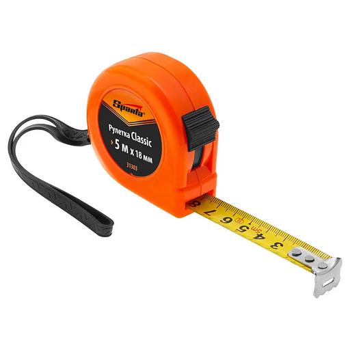 Рулетка Classic, 5 м х 18 мм, пластиковый корпус фото 3
