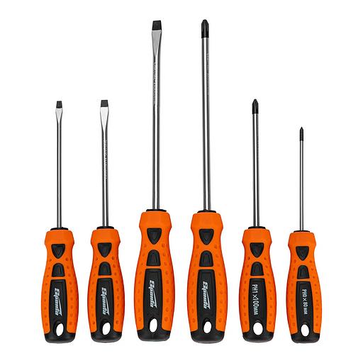 Набор отверток Point на полке, 6 шт., PH + SL, HCS, 2к рукоятка фото 1