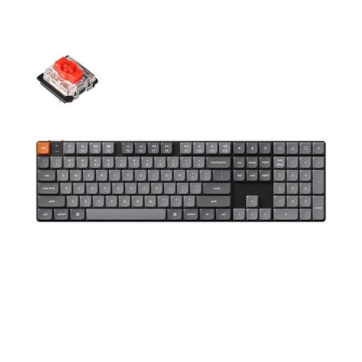 Беспроводная механическая ультратонкая клавиатура QMK Keychron K5 Max, 108 клавиш, Hot Swap, RGB-подсветка, Gateron Red Switch фото 1