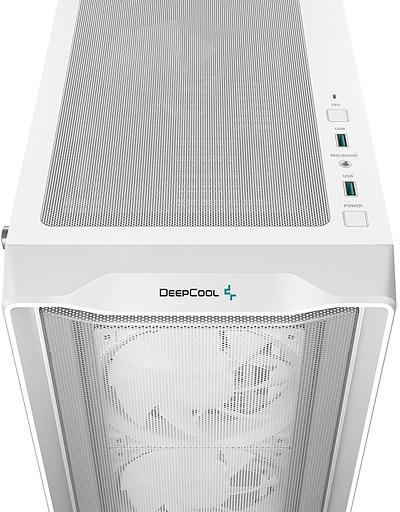 Корпус Deepcool CC560 MESH V2 белый без БП ATX 8x120mm 5x140mm 1xUSB2.0 audio bott PSU фото 7