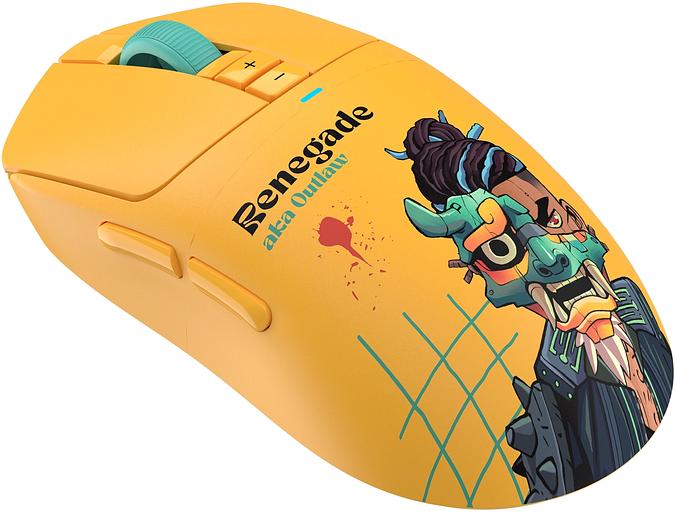 Мышь A4Tech Bloody R72 Ultra желтый оптическая 20000dpi беспров. USB-C 7but фото 7