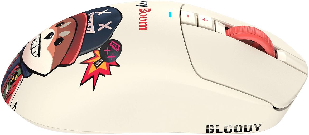 Мышь A4Tech Bloody R72 Ultra Proxy Boom бежевый оптическая 20000dpi беспров. USB-C 7but (R72 ULTRA) фото 4