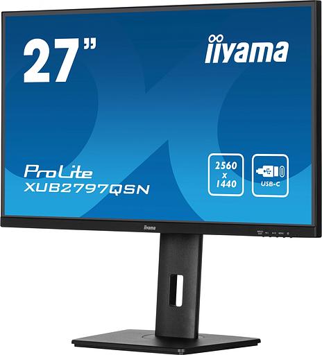 Монитор Iiyama 27" ProLite XUB2797QSN-B1 черный IPS LED 16:9 HDMI M/M матовая HAS Piv 1300:1 250cd 178гр/178гр 2560x1440 100Hz DP Quad HD 2K (1440p) USB 6.1кг фото 5