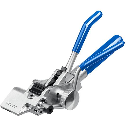 ЗУБР ИНХ-20, 2 в 1, инструмент для натяжения и резки стальной монтажной ленты, Профессионал [22624] фото 1