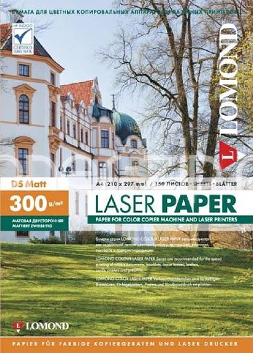 Фотобумага LOMOND Двухсторонняя Матовая, для лазерной печати, 300 г/м2, A4/150л. фото 1