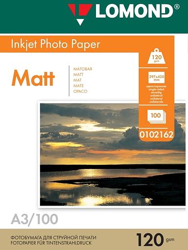 Фотобумага LOMOND Односторонняя Матовая/Матовая A3/120/100л. фото 1