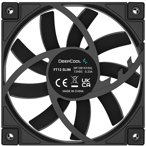 Вентилятор для корпуса Deepcool FT12 SLIM (120mm, 500-1850rpm, 23,2 дБ, PWM 4-pin, black) (R-FT12SLIM-BKWPN1-G) фото 3