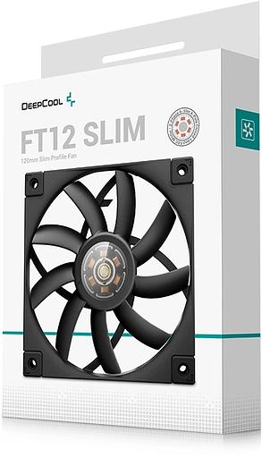 Вентилятор для корпуса Deepcool FT12 SLIM (120mm, 500-1850rpm, 23,2 дБ, PWM 4-pin, black) (R-FT12SLIM-BKWPN1-G) фото 5