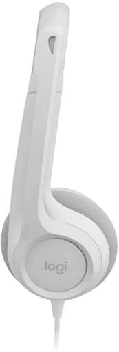 Наушники с микрофоном Logitech H390 белый 1.9м накладные USB оголовье (981-001286) фото 4