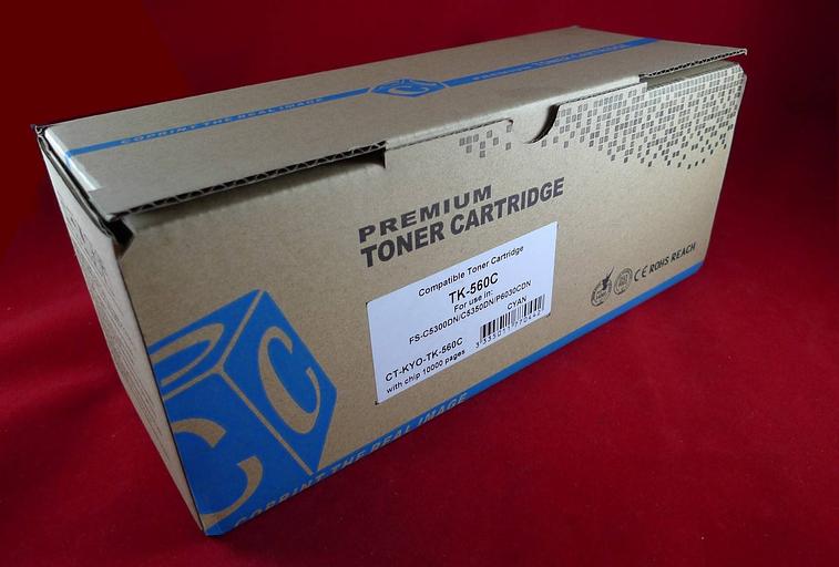 Тонер-картридж для Kyocera FS-C5300DN/C5350DN/P6030CDN TK-560C cyan 10K ELP Imaging® фото 1