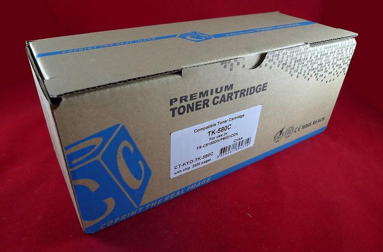 Тонер-картридж для Kyocera FS-C5150DN/P6021CDN TK-580C cyan 2.8K ELP Imaging® фото 1