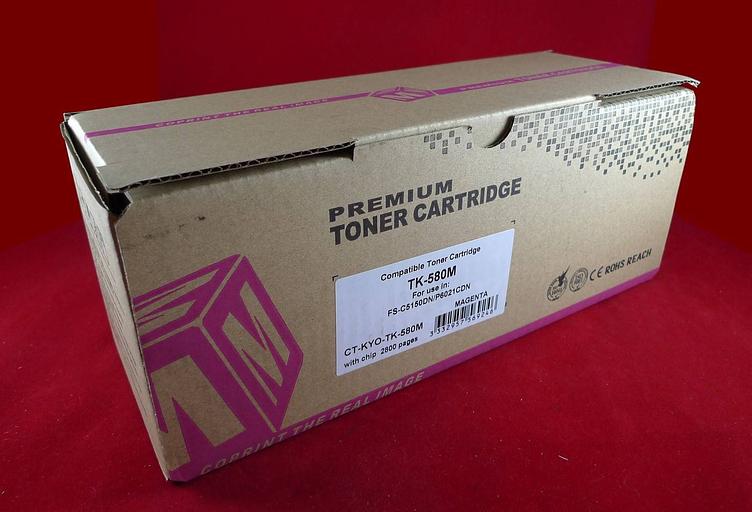 Тонер-картридж для Kyocera FS-C5150DN/P6021CDN TK-580M magenta 2.8K ELP Imaging® фото 1