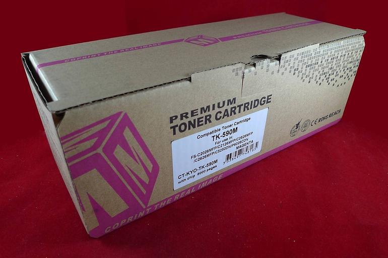 Тонер-картридж для Kyocera FS-C2026MFP/C2126MFP/C2526MFP/C2626MFP/C5250dn/P6026cdn TK-590M magenta 5K ELP Imaging® фото 1