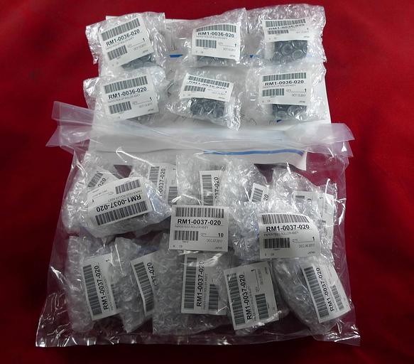 Комплект роликов (для лотков 2,3,4,5,6) HP LJ M601/M602/M603 (6шт RM1-0036 + 12шт RM1-0037) (CE988-67919/CE988-67904) фото 3