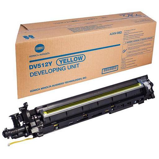 Блок проявки Konica-Minolta bizhub C224/C284/C364/C454/C554/C224e/C284e/C364e/C454e/C554e желтый DV-512Y A2XN08D фото 1