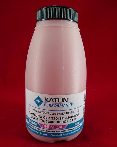 Тонер SAMSUNG CLP 320/325/360/365, CLX 3170/3305, Xerox 6110 Magenta, химический (фл. 45г) Katun фас.Россия фото 1