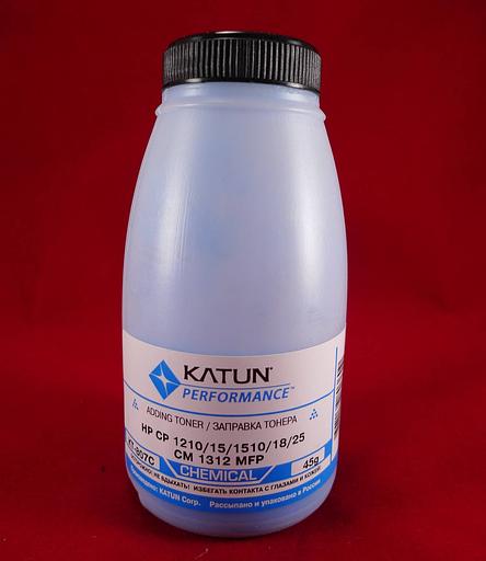 Тонер для картриджей CB541A/CE321A/CF211A Cyan, химический (фл. 45г) Katun фас.Россия фото 1