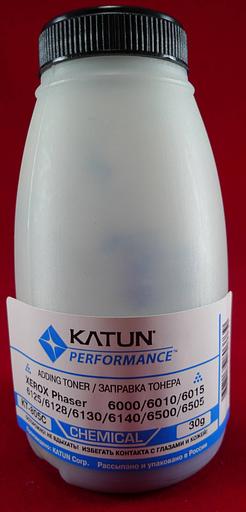 Тонер XEROX Phaser 6000/6010/6015/6125/6128/6130/6140/6500/6505 Cyan, химический (фл. 30г) Katun фас.Россия фото 1