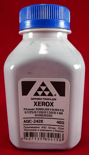 Тонер XEROX Phaser 6000/6010/6015/6125/6128/6130/6140/6500/6505 Black (фл. 40г) AQC-США фас.Россия фото 1