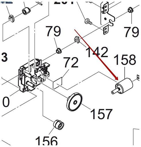 Двигатель постоянного тока 24В/20Вт KYOCERA фото 1