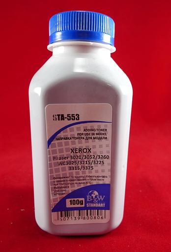 Тонер XEROX Phaser 3020/3052/3260, WC3025/3215/3225/3315/3325 (фл. 100г) B&W Standart фас.Россия фото 1
