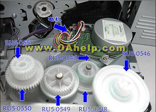 Редуктор привода картриджа в сборе HP LJ 5200/M5025/M5035 (RC1-7281) OEM фото 2