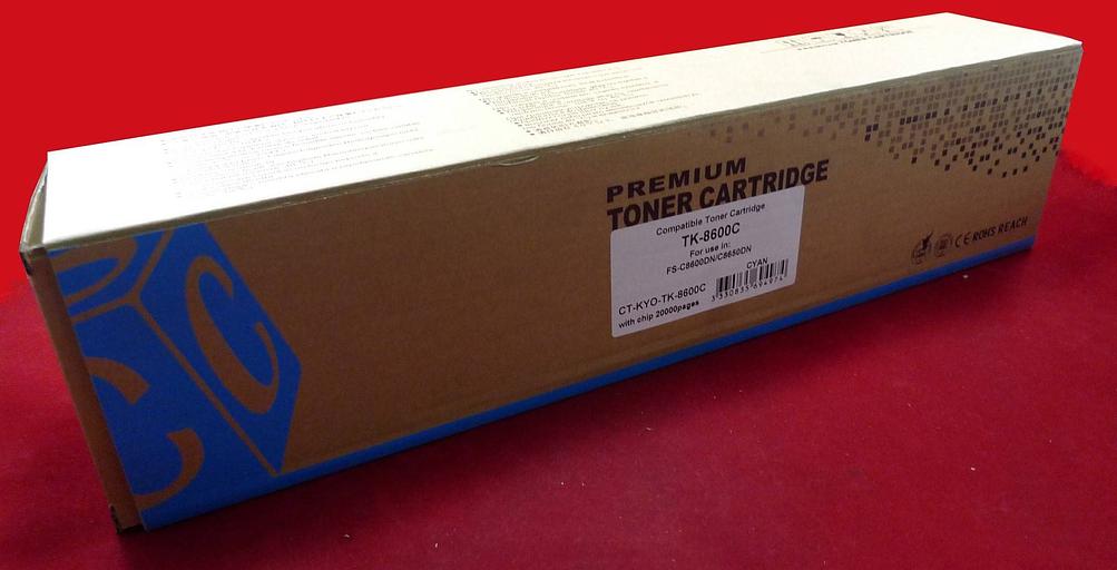 Тонер-картридж для Kyocera FS-C8600DN/C8650DN TK-8600C cyan ELP Imaging® фото 1