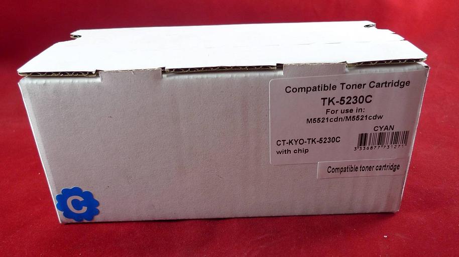 Тонер-картридж для Kyocera Ecosys P5021cdn/P5021cdw/M5521cdn/M5521cdw TK-5230C cyan 2.2K ELP Imaging® фото 1