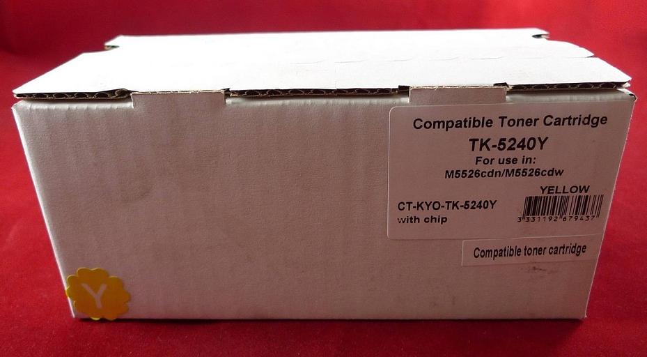 Тонер-картридж для Kyocera Ecosys P5026cdn/P5026cdw/M5526cdn/M5526cdw TK-5240Y yellow 3K ELP Imaging® фото 1