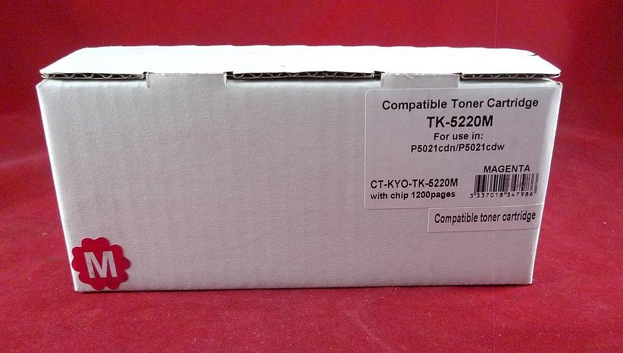 Тонер-картридж для Kyocera Ecosys P5021cdn/P5021cdw/M5521cdn/M5521cdw TK-5220M magenta 1.2K ELP Imaging® фото 1