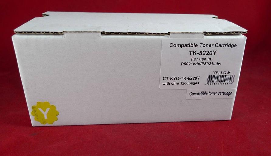 Тонер-картридж для Kyocera Ecosys P5021cdn/P5021cdw/M5521cdn/M5521cdw TK-5220Y yellow 1.2K ELP Imaging® фото 1