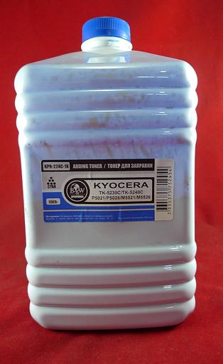 Тонер для Kyocera TK-5220/5230/5240/5140/5150/5160/5270/5280/5290/8115/895/590/580 Cyan (фл. 1кг) B&W Premium фото 1