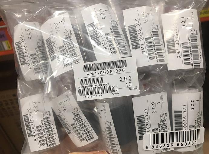 Ролик захвата из кассеты (лоток 2,3) HP LJ 4200/4300/4250/4345/4350/5200 в пакете (RM1-0036) фото 2