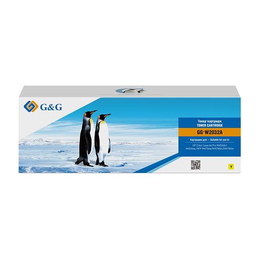 Картридж G&G, аналог HP W2032A/415A желтый 2.1k с чипом фото 2