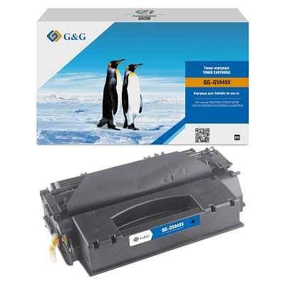 Картридж G&G, аналог HP Q5949X/Q7553X/ Canon 108H/708H/715H/508II/515II/308H/315H 7k с чипом фото 1