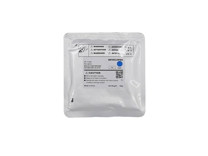 Девелопер для KONICA MINOLTA Bizhub C227i/C257i/C287i Cyan 180г, 90000 стр. (IU-217C-Developer) CET фото 1