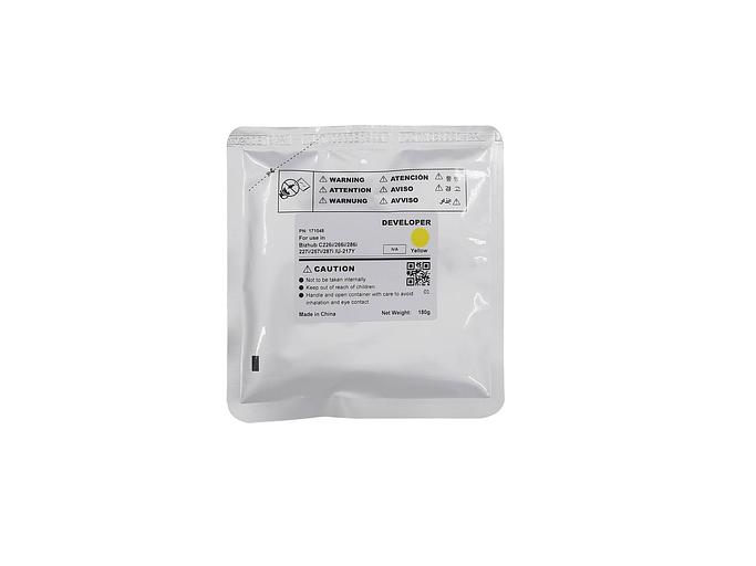 Девелопер для KONICA MINOLTA Bizhub C227i/C257i/C287i Yellow 180г, 90000 стр. (IU-217Y-Developer) CET фото 1