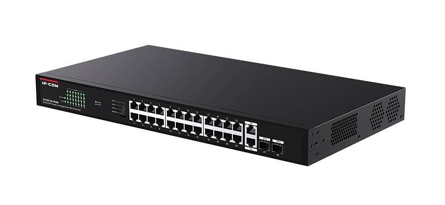 IP-COM G1128P-24-250W Коммутатор неуправляемый PoE, 28 портов, 26x1 Гбит/с, SFP 2x1 Гбит/с, PoE 24x30Вт фото 2